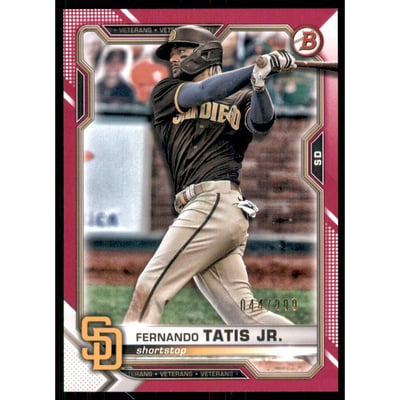 2021 Bowman Fuchsia #87 Fernando Tatis Jr.