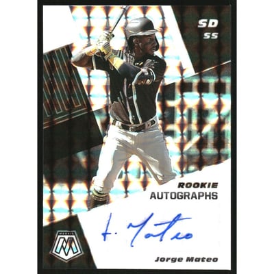 2021 Panini Mosaic Rookie Autographs Mosaic #33 Jorge Mateo