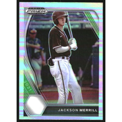 2021 Panini Prizm Draft Picks Prizms Silver #27 Jackson Merrill