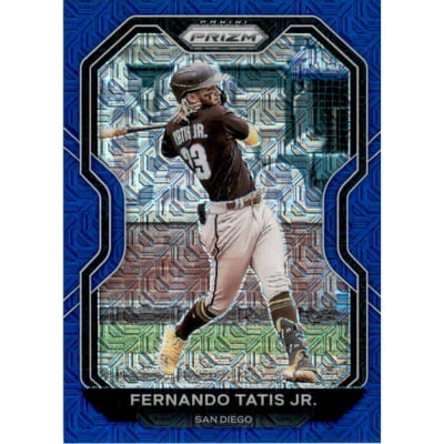 2021 Panini Prizm Prizms Blue Mojo #161 Fernando Tatis Jr.