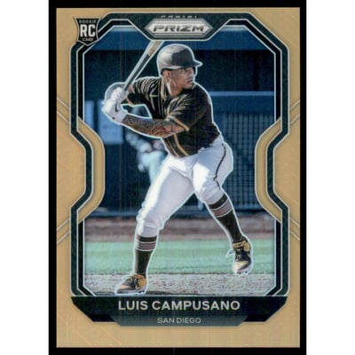 2021 Panini Prizm Prizms Neon Orange #8 Luis Campusano