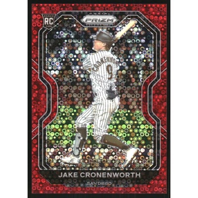 2021 Panini Prizm Prizms Red Donut Circles #235 Jake Cronenworth