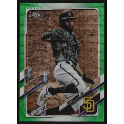 2021 Topps Chrome Green Wave Refractors #112 Eric Hosmer