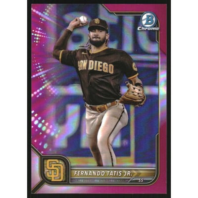 2022 Bowman Chrome Fuchsia Refractors #83 Fernando Tatis Jr.