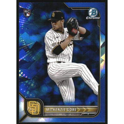 2022 Bowman Chrome Sapphire #67 MacKenzie Gore RC