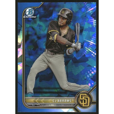 2022 Bowman Chrome Sapphire Prospects #BCP9 CJ Abrams