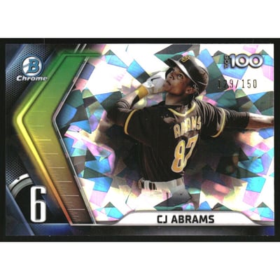 2022 Bowman Chrome Scouts Top 100 Atomic Refractors #BTP6 CJ Abrams