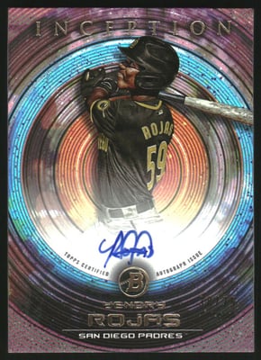 2022 Bowman Inception Autographs Fuchsia #PAYR Yendry Rojas