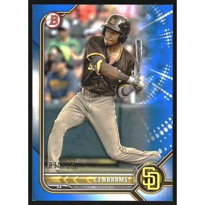 2022 Bowman Prospects Blue #BP9 CJ Abrams