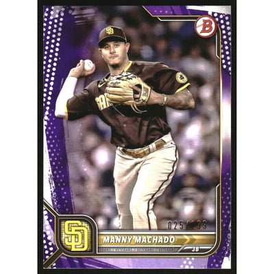 2022 Bowman Purple Pattern #66 Manny Machado