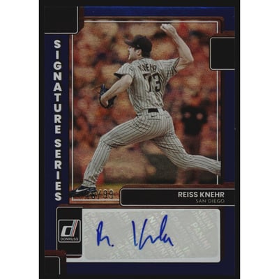 2022 Donruss Signature Series Blue #44 Reiss Knehr