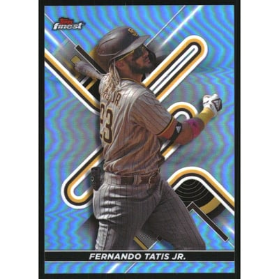 2022 Finest Sky Blue Refractors #1 Fernando Tatis Jr.