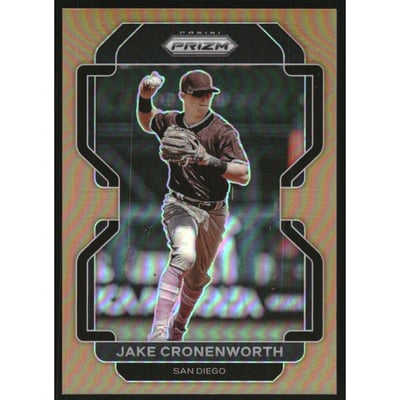2022 Panini Prizm Prizms Neon Orange #164 Jake Cronenworth T2