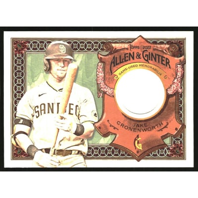 2022 Topps Allen and Ginter Relics #AGRAJC Jake Cronenworth