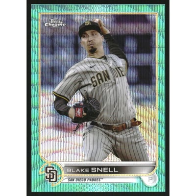 2022 Topps Chrome Aqua Wave Refractors #196 Blake Snell