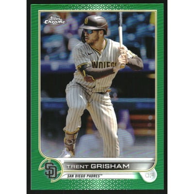2022 Topps Chrome Green Refractors #175 Trent Grisham