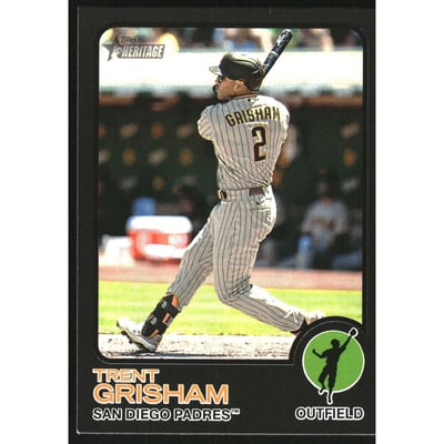 2022 Topps Heritage Black Border #190 Trent Grisham