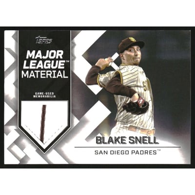 2022 Topps Major League Materials #MLMBS Blake Snell S2