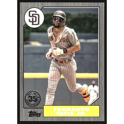 2022 Topps Update '87 Topps Black #87TBU38 Fernando Tatis Jr.