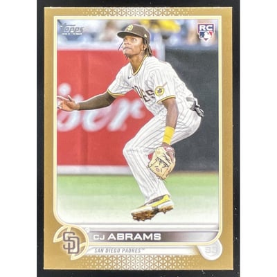 2022 Topps Update Gold #US34 CJ Abrams RC /2022