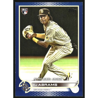 2022 Topps Update Royal Blue #US327 CJ Abrams