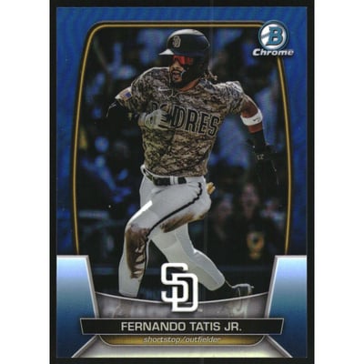 2023 Bowman Chrome Blue Refractors #28 Fernando Tatis Jr.