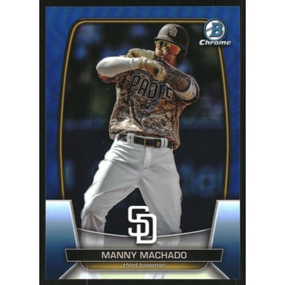 2023 Bowman Chrome Blue Refractors #73 Manny Machado