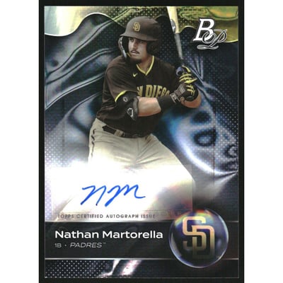 2023 Bowman Platinum Top Prospects Autographs #TOP8 Nathan Martorella