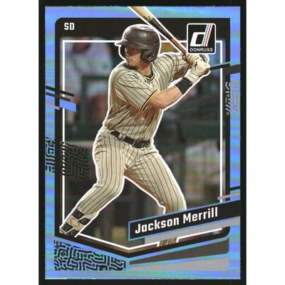 2023 Donruss Holo Carolina Blue #117 Jackson Merrill
