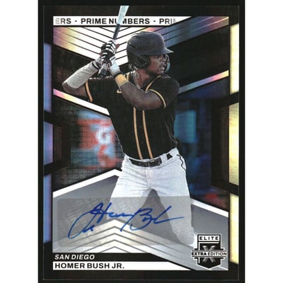 2023 Elite Extra Edition Signatures Prime Numbers A #122 Homer Bush Jr.