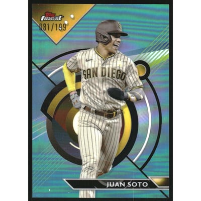 2023 Finest Aqua Refractors #94 Juan Soto