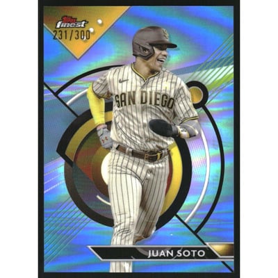 2023 Finest Sky Blue Refractors #94 Juan Soto