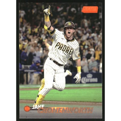 2023 Stadium Club Orange Foil #6 Jake Cronenworth