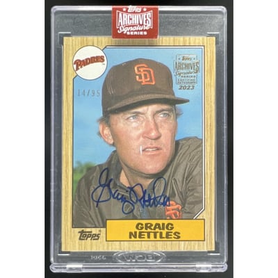2023 Topps Archives Signature Series Autographs Graig Nettles Auto /95