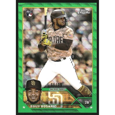 2023 Topps Chrome Green Wave Refractors #184 Eguy Rosario