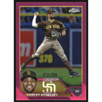 2023 Topps Chrome Magenta Refractors #44 Xander Bogaerts