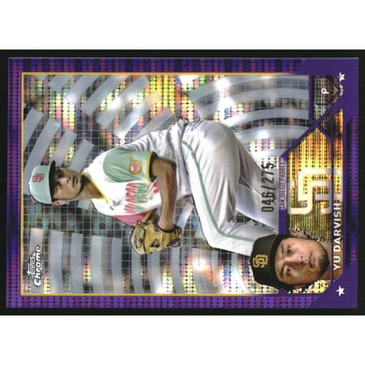 2023 Topps Chrome Purple Sonar Refractors #26 Yu Darvish