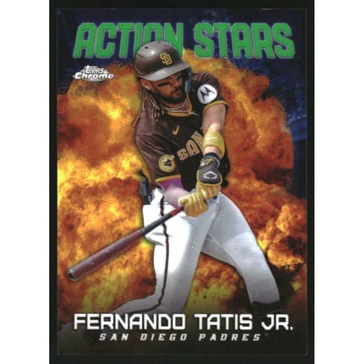 2023 Topps Chrome Update Action Stars Green Refractors #ASC18 Fernando Tatis Jr.