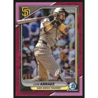 2024 Bowman Chrome Fuchsia Refractors #19 Luis Arraez