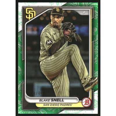 2024 Bowman Green Pattern #74 Blake Snell