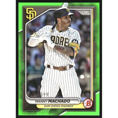 2024 Bowman Neon Green #94 Manny Machado
