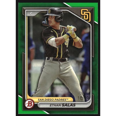 2024 Bowman Prospects Green #BP102 Ethan Salas