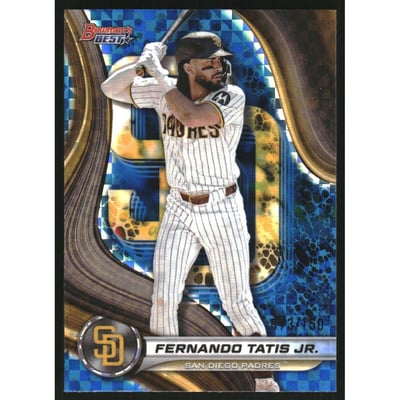 2024 Bowman's Best Blue X-Fractors #55 Fernando Tatis Jr.