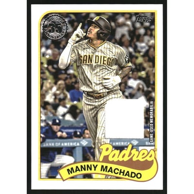 2024 Topps '89 Topps Relics #89BRMM Manny Machado