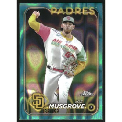 2024 Topps Chrome Aqua Lava Refractors #192 Joe Musgrove
