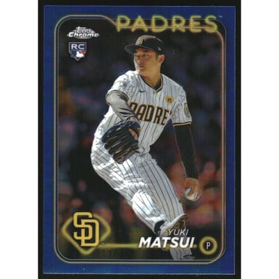 2024 Topps Chrome Blue Refractors #116 Yuki Matsui