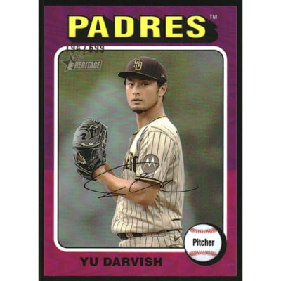 2024 Topps Heritage Chrome Refractors #130 Yu Darvish HN