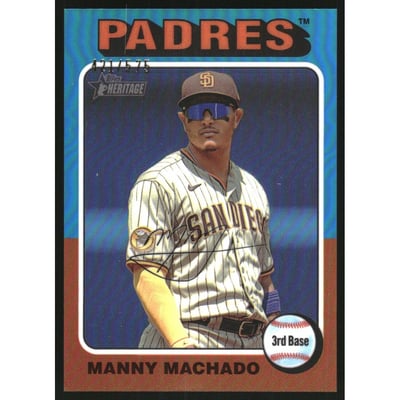 2024 Topps Heritage Chrome Refractors #175 Manny Machado