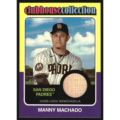 2024 Topps Heritage Clubhouse Collection Relics #CCRMMA Manny Machado