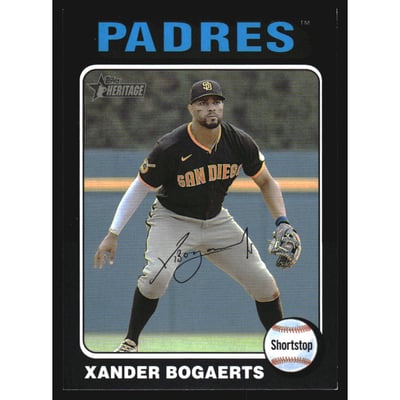 2024 Topps Heritage Mini Black Border #467 Xander Bogaerts